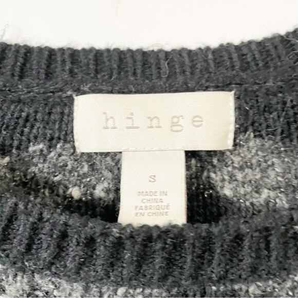 Hinge Sweater Dress Small Black Gray - Picture 4 of 5